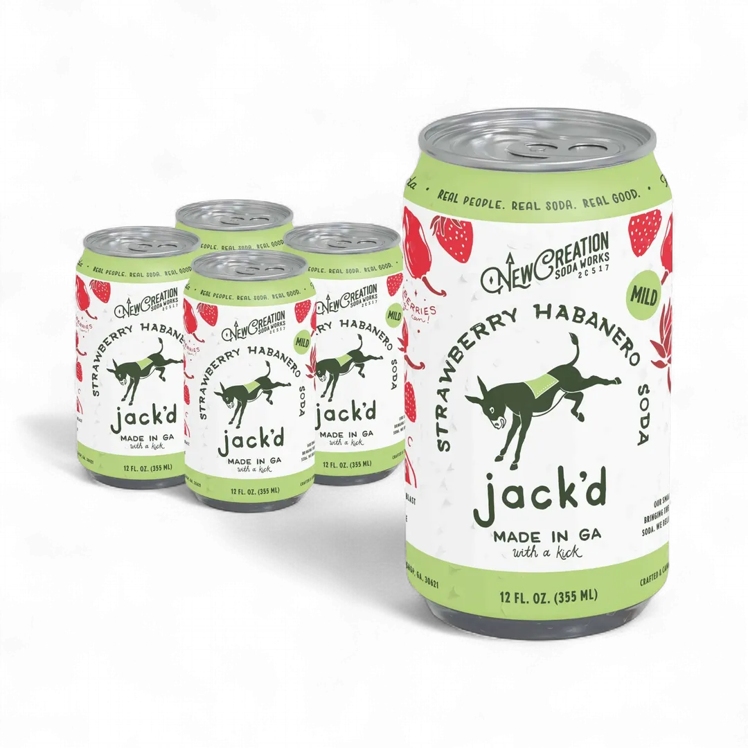 Jack'd Strawberry Habanero Soda (Case of 16)