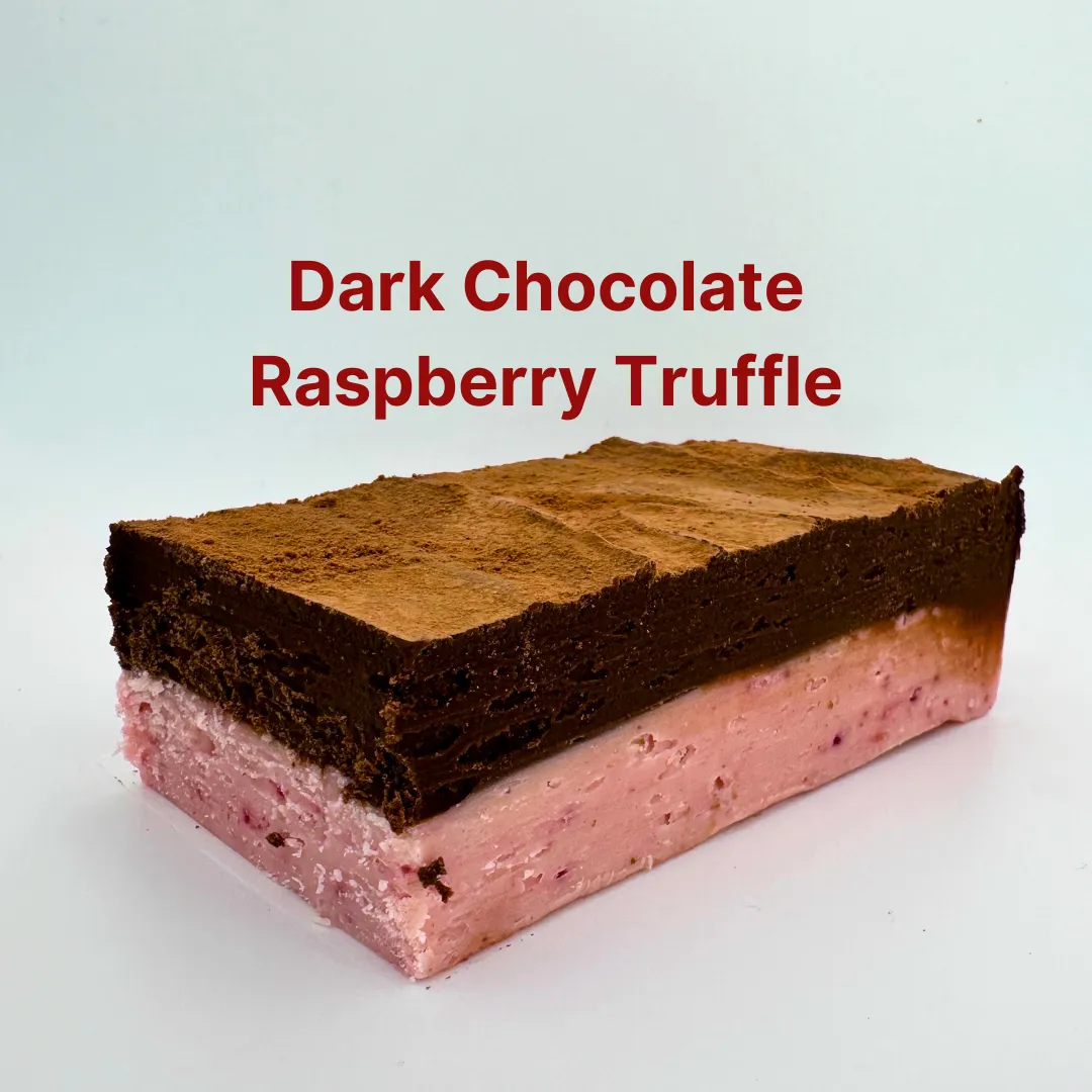 Dark Chocolate Raspberry Truffle Fudge (1/2 lb Package) variant
