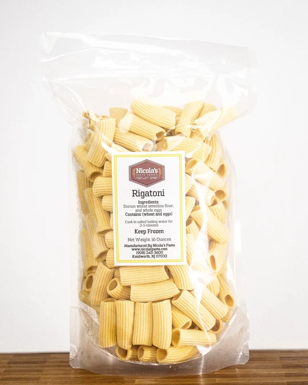 Bronze Die Fresh Rigatoni Pasta