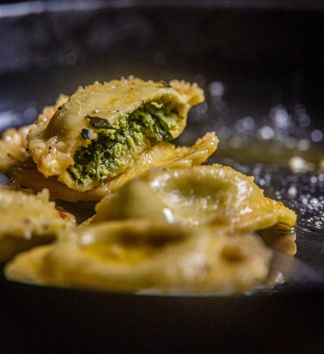 Pea Shoot Ravioli