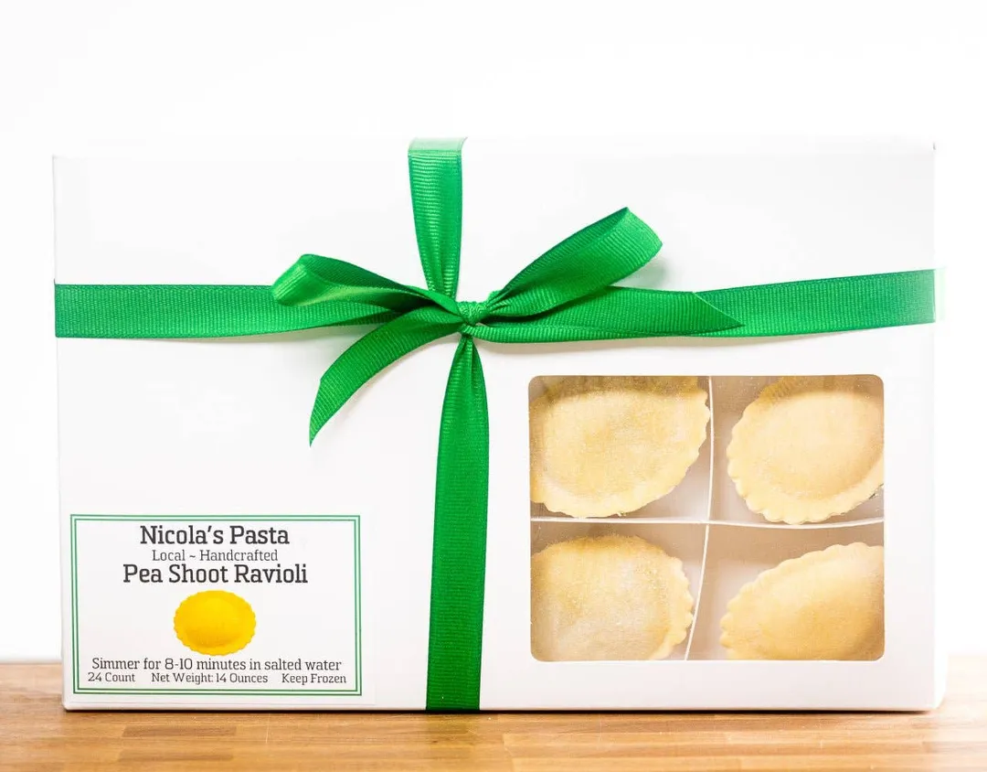 Pea Shoot Ravioli