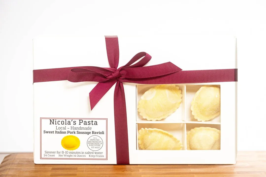 Sweet Italian Pork Sausage Ravioli