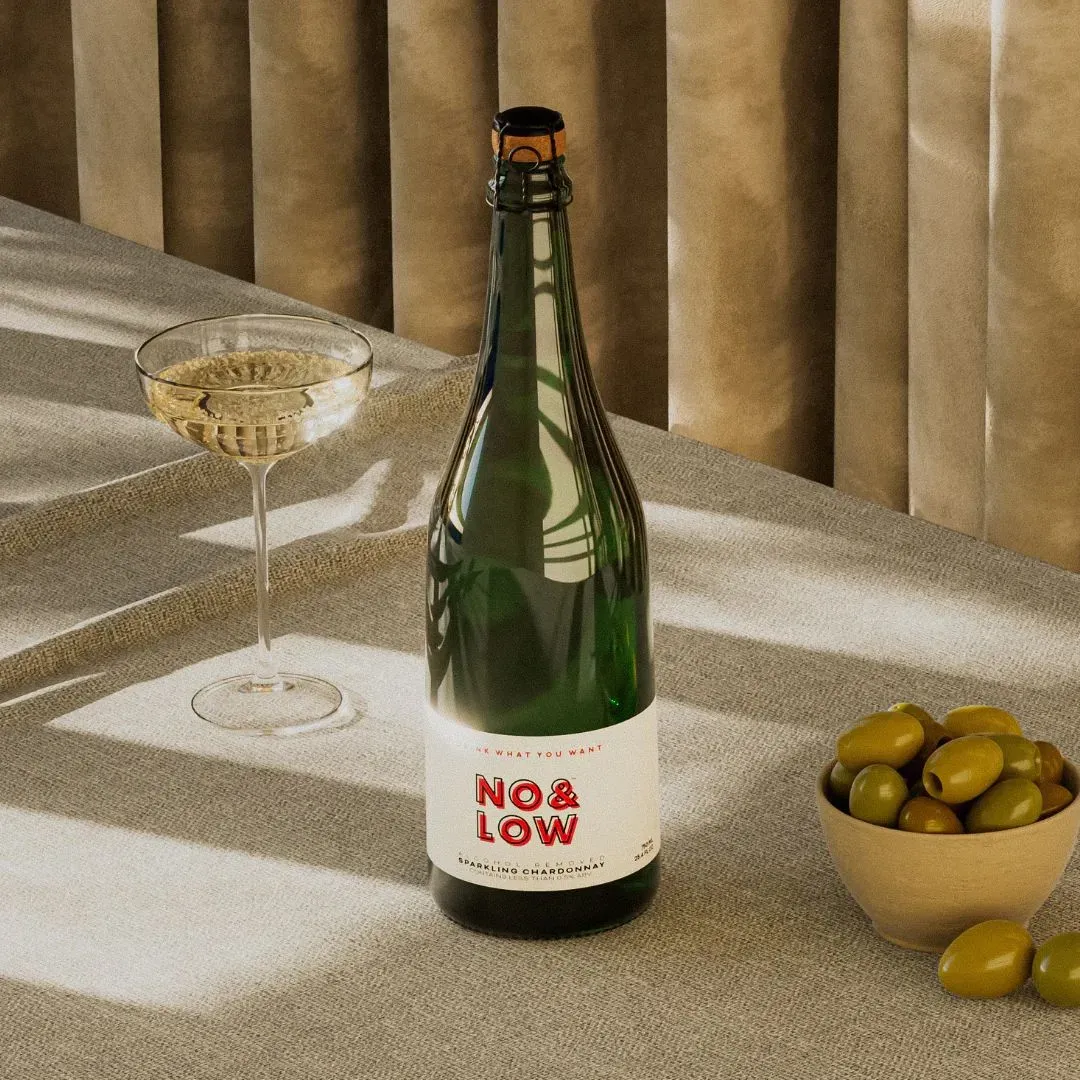 No & Low Sparkling Chardonnay - NA Sparkling Wine (750mL)