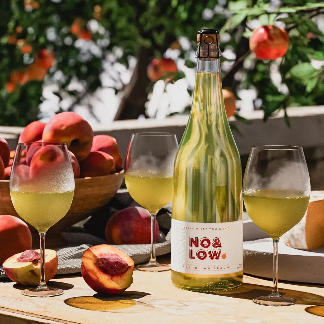 No & Low Sparkling Peach - NA Sparkling Peach Wine