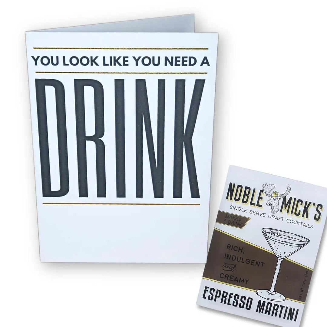 Cocktail and Cards / Need a Drink Card