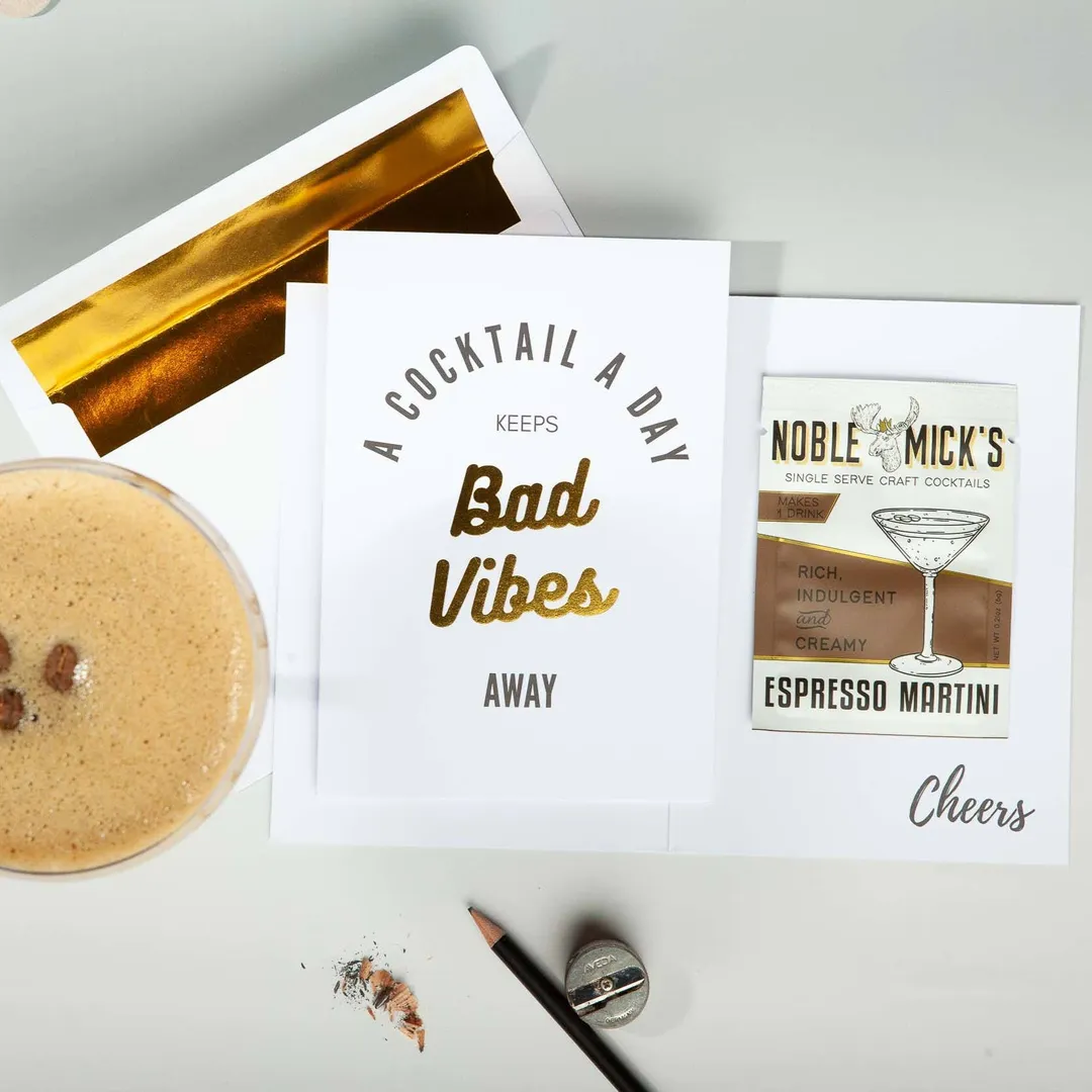 Cocktail and Cards / Pre-Pack of 12 A Cocktail A Day Card