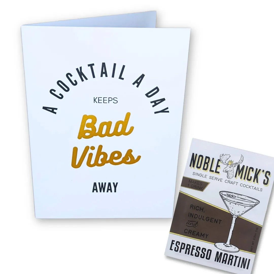 Cocktail and Cards / Pre-Pack of 12 A Cocktail A Day Card