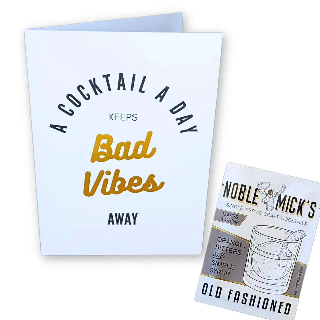 Cocktail and Cards / Pre-Pack of 12 A Cocktail A Day Card