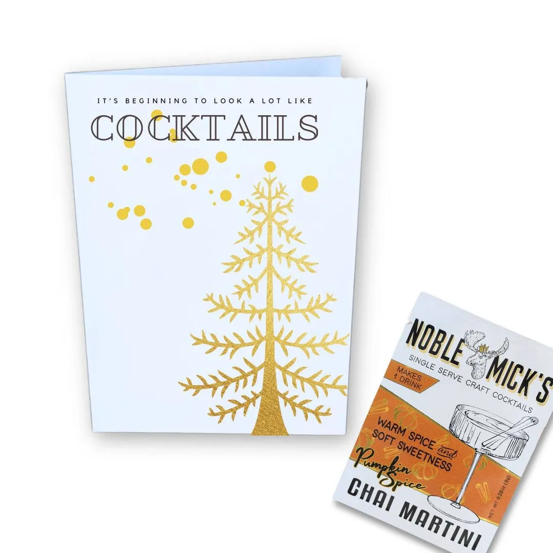 Cocktail and Cards /Pre-Pack of 12 A Lot Like Cocktails Card