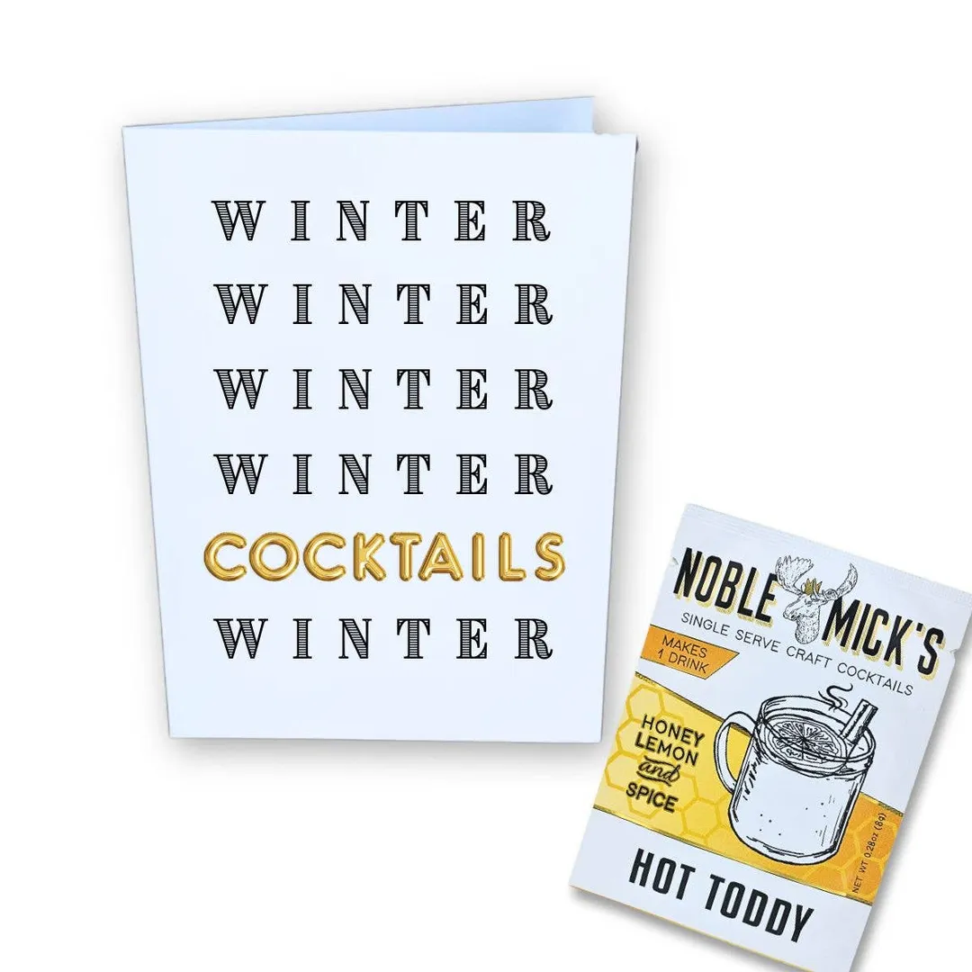Cocktail and Cards /Pre-Pack of 12 Winter, Winter, Cocktails