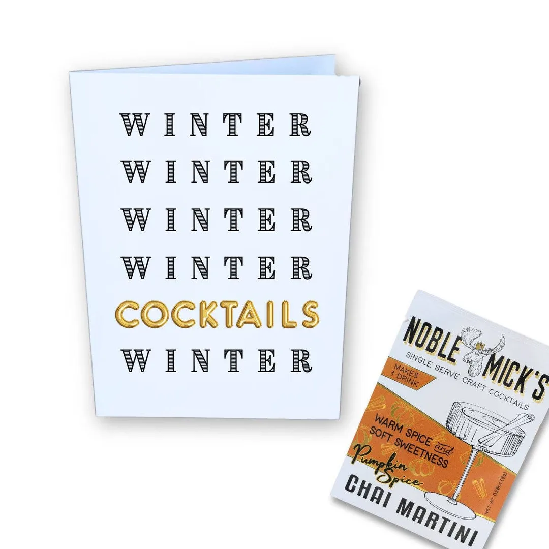 Cocktail and Cards /   Winter, Winter, Cocktails Card variant