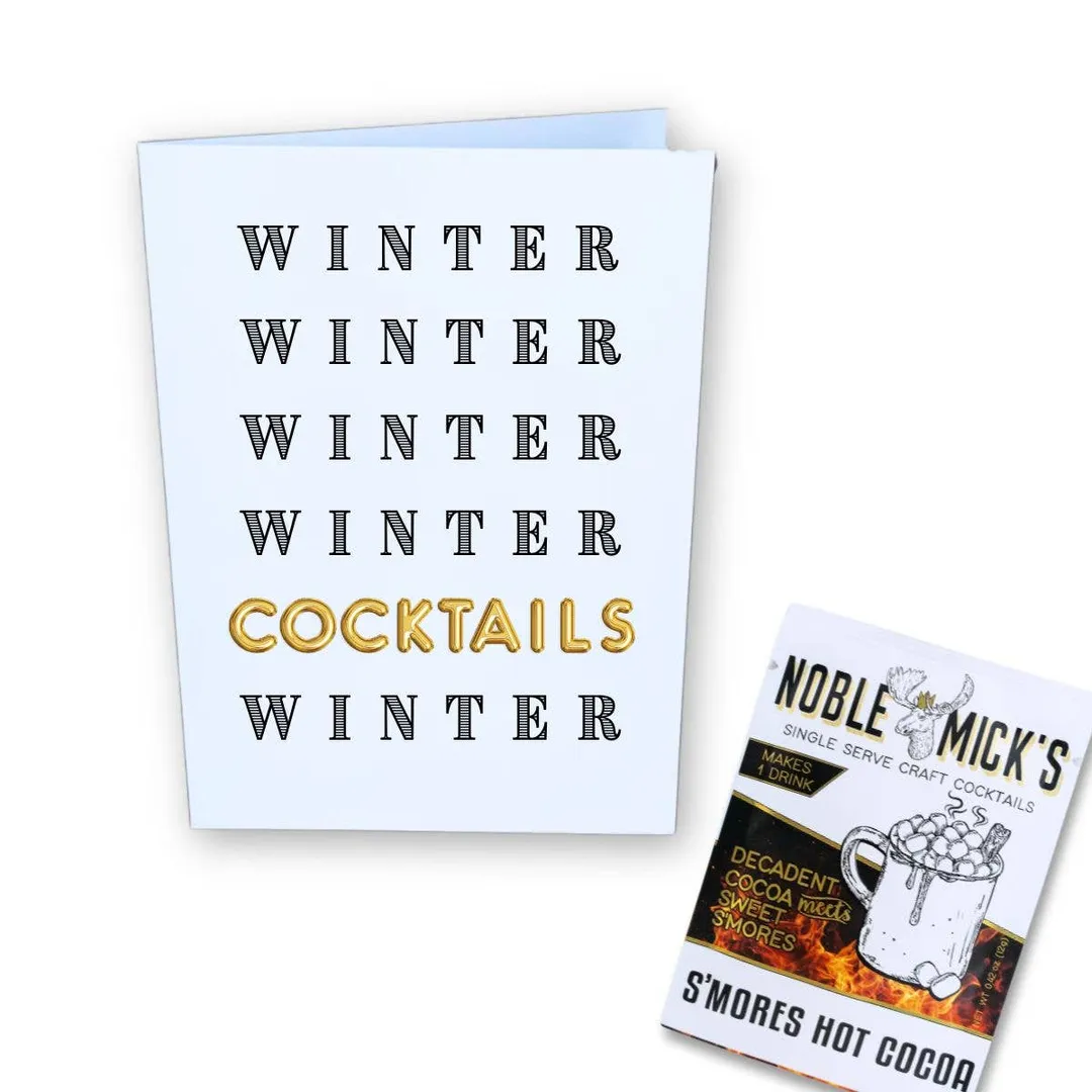 Cocktail and Cards /   Winter, Winter, Cocktails Card variant