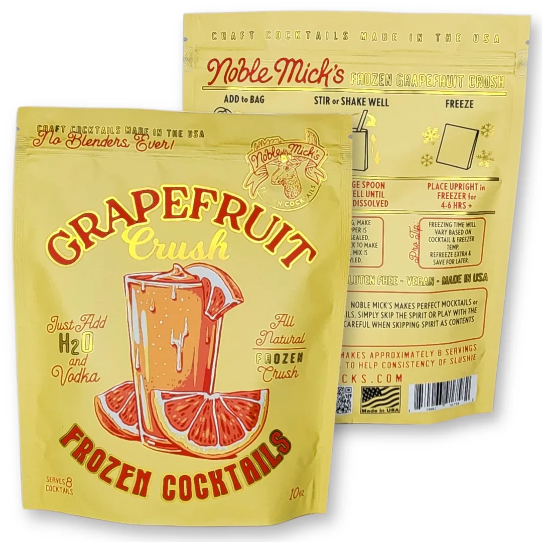 Grapefruit Crush Frozen Cocktail Just add Water + Vodka
