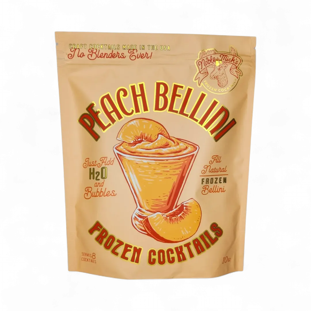 Peach Bellini Frozen Cocktail -Just add Water + Prosecco