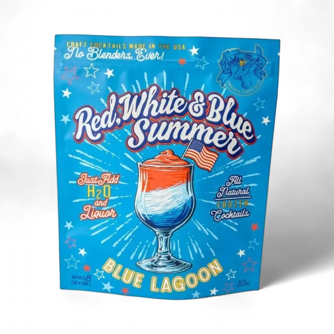 Red, White & Blue Summer Blue Lagoon Frozen Cocktail