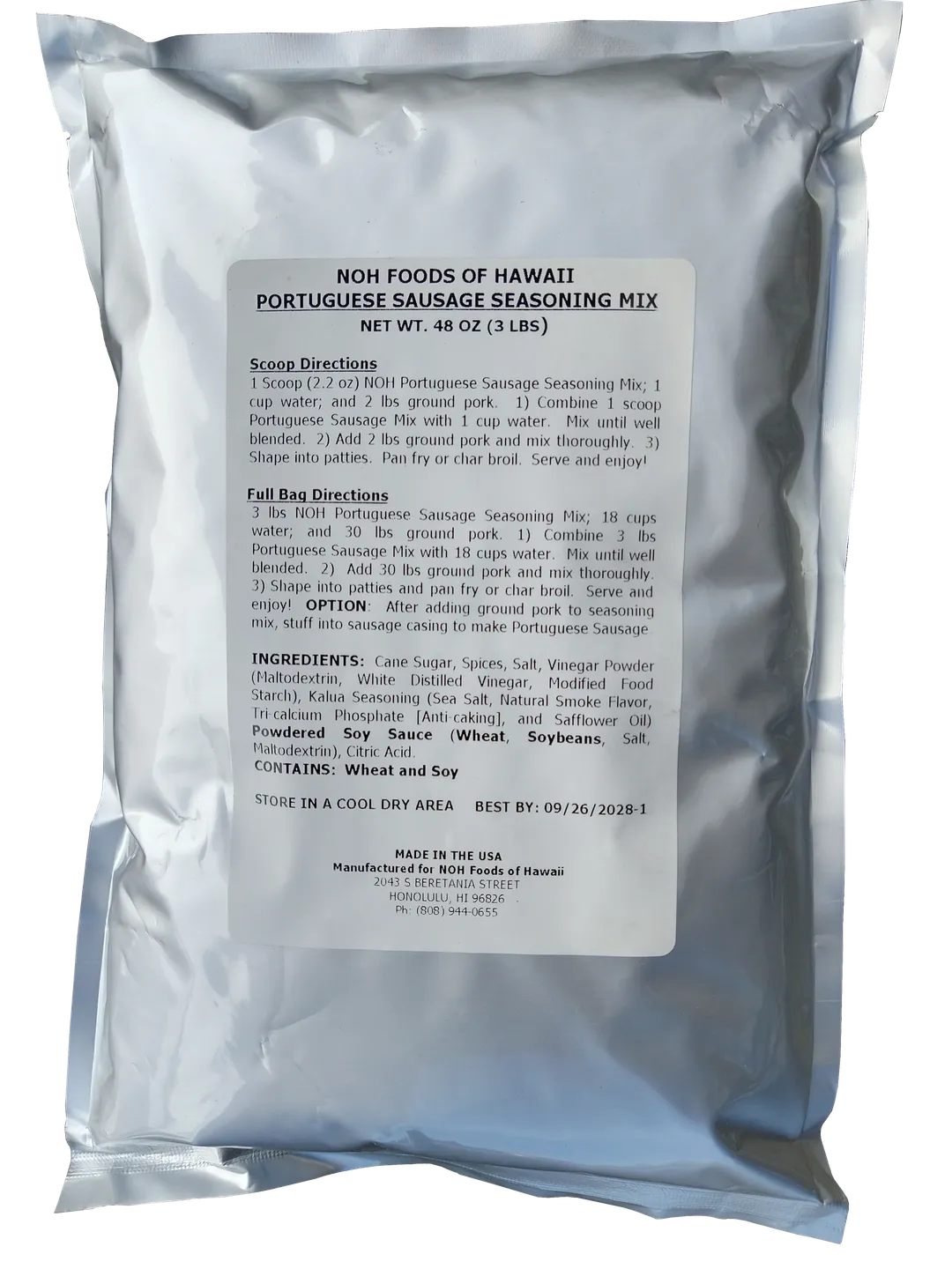 Portuguese Sausage Seasoning Mix