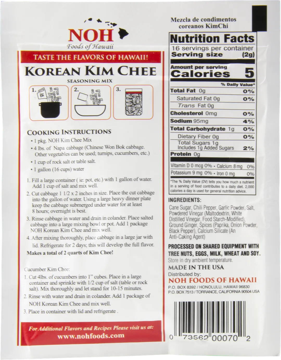 Korean Kim Chee Seasoning Mix