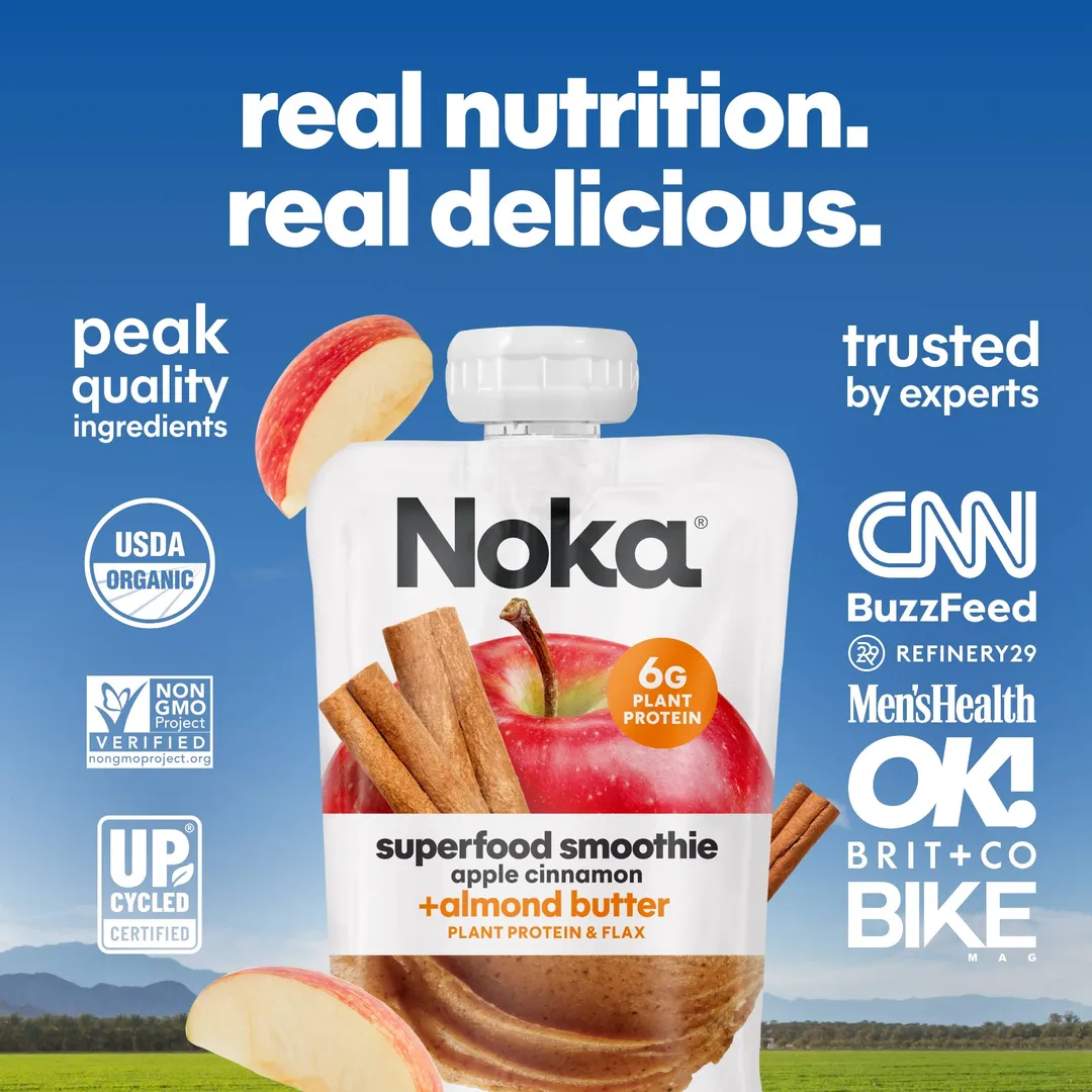 Noka Superfood Smoothies, Apple Cinnamon Almond Butter 12pk
