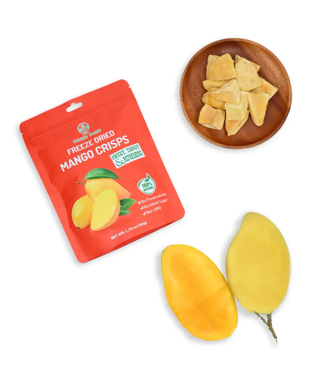Freeze Dried Mango Crisps (50g)