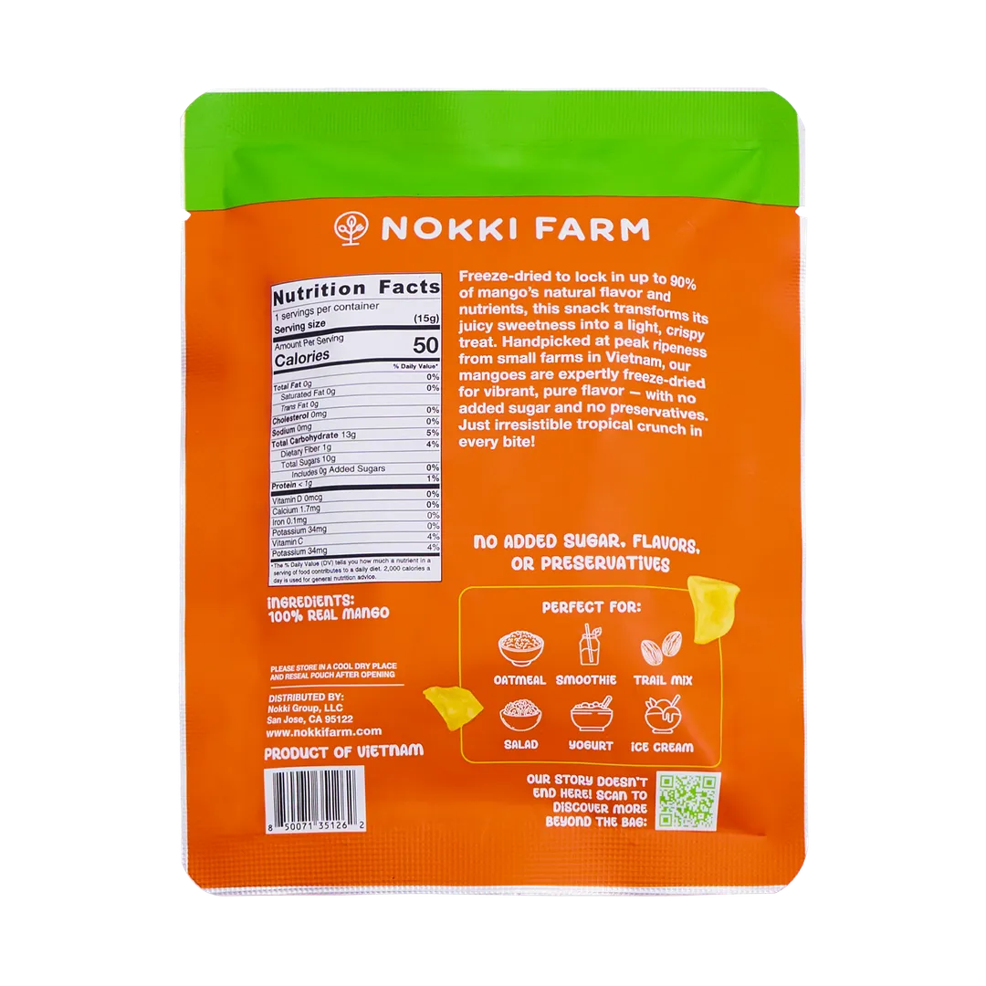 Small Freeze Dried Mango (15g)