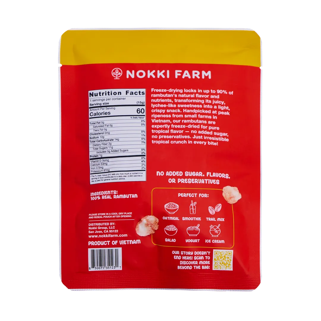 Small Freeze Dried Rambutan (15g)