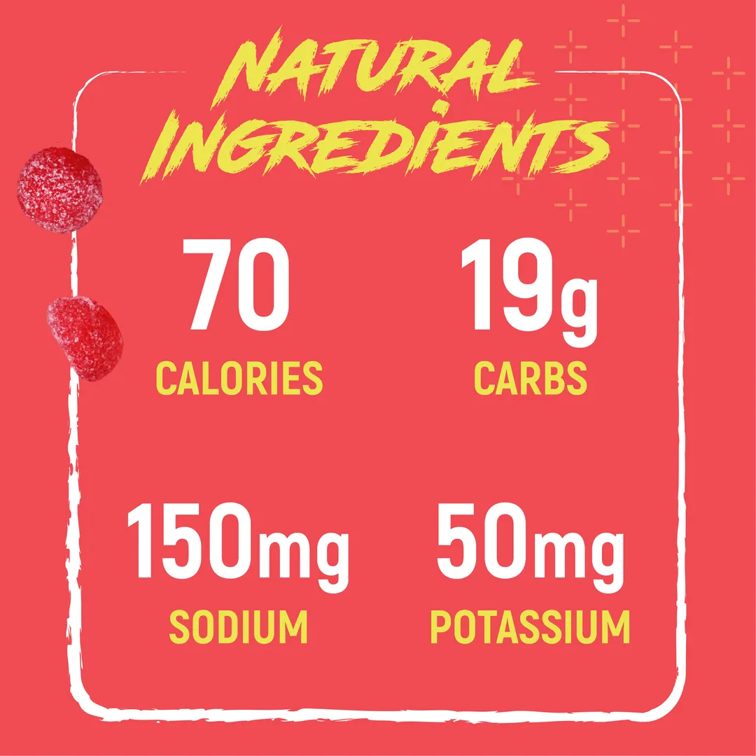 Caffeinated Strawberry Lemonade Sour Energy Chews