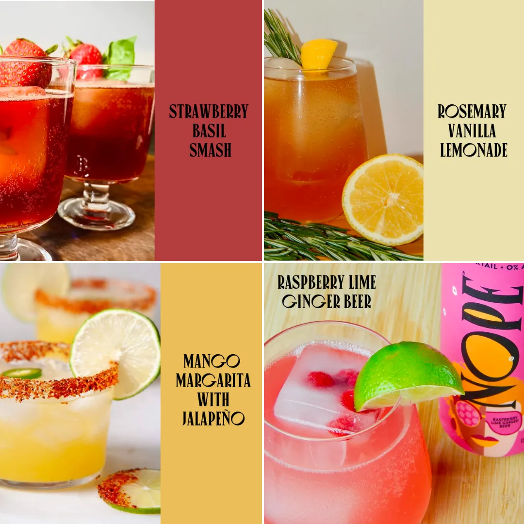 NOPE Beverages Raspberry Lime Ginger Beer
