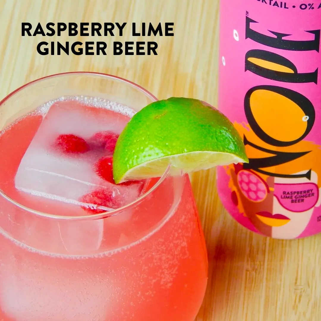 NOPE Beverages Raspberry Lime Ginger Beer