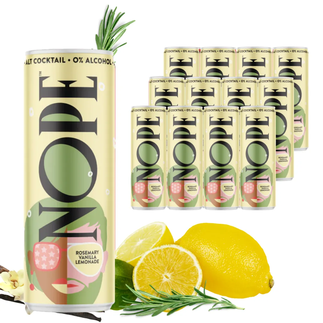 NOPE Beverages Rosemary Vanilla Lemonade