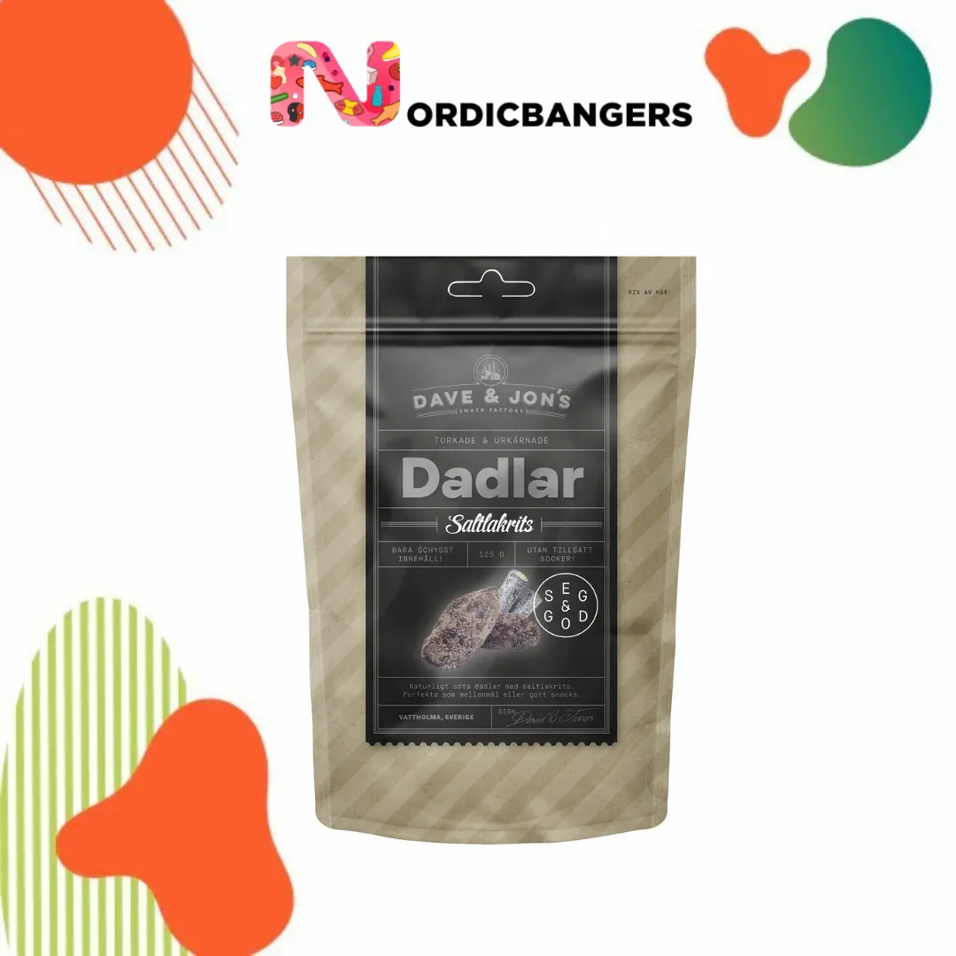 Swedish Snacks - Dave & Jon's Dates Salted Licorice