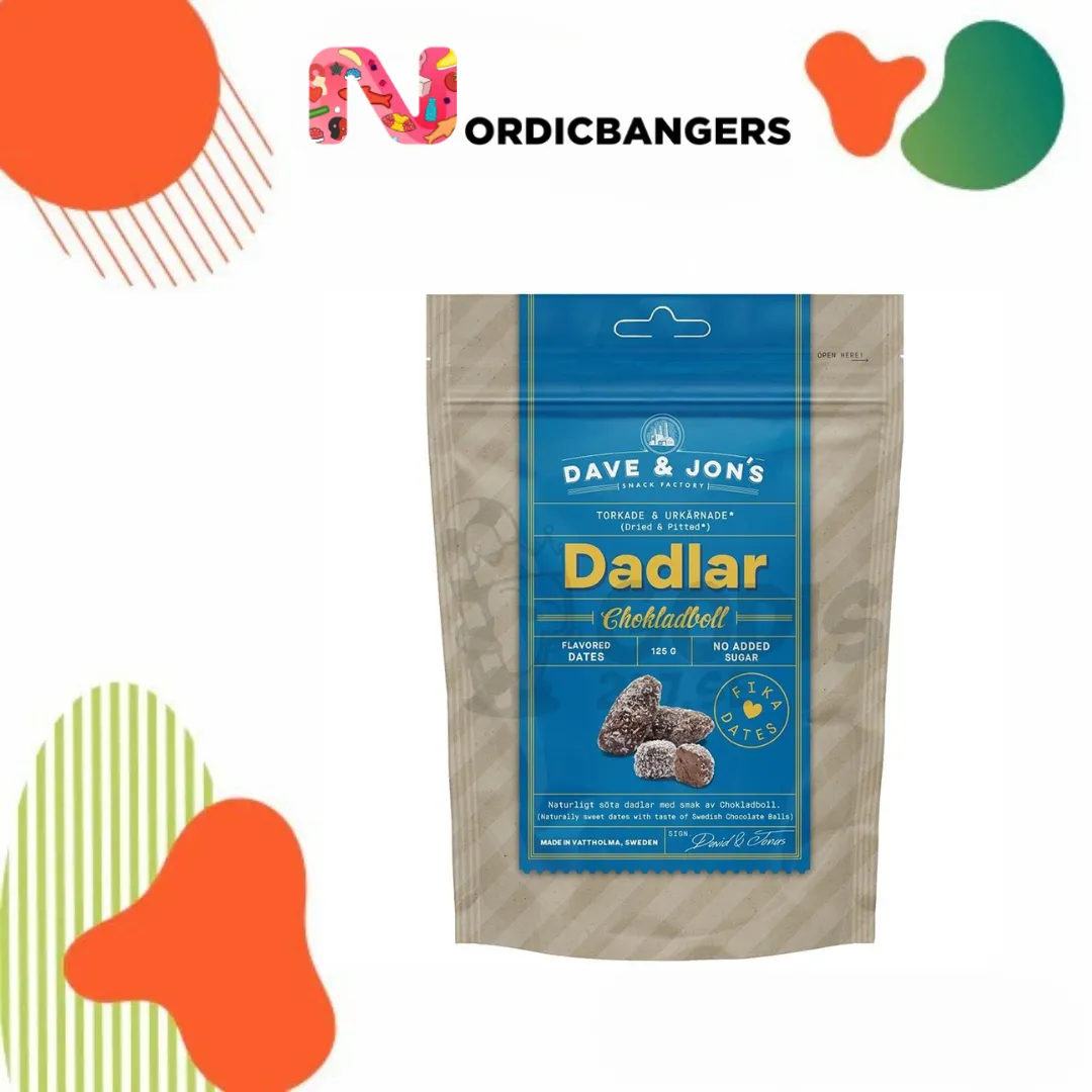 Swedish Snacks - Dave & Jon's Dates Chocolate Balls