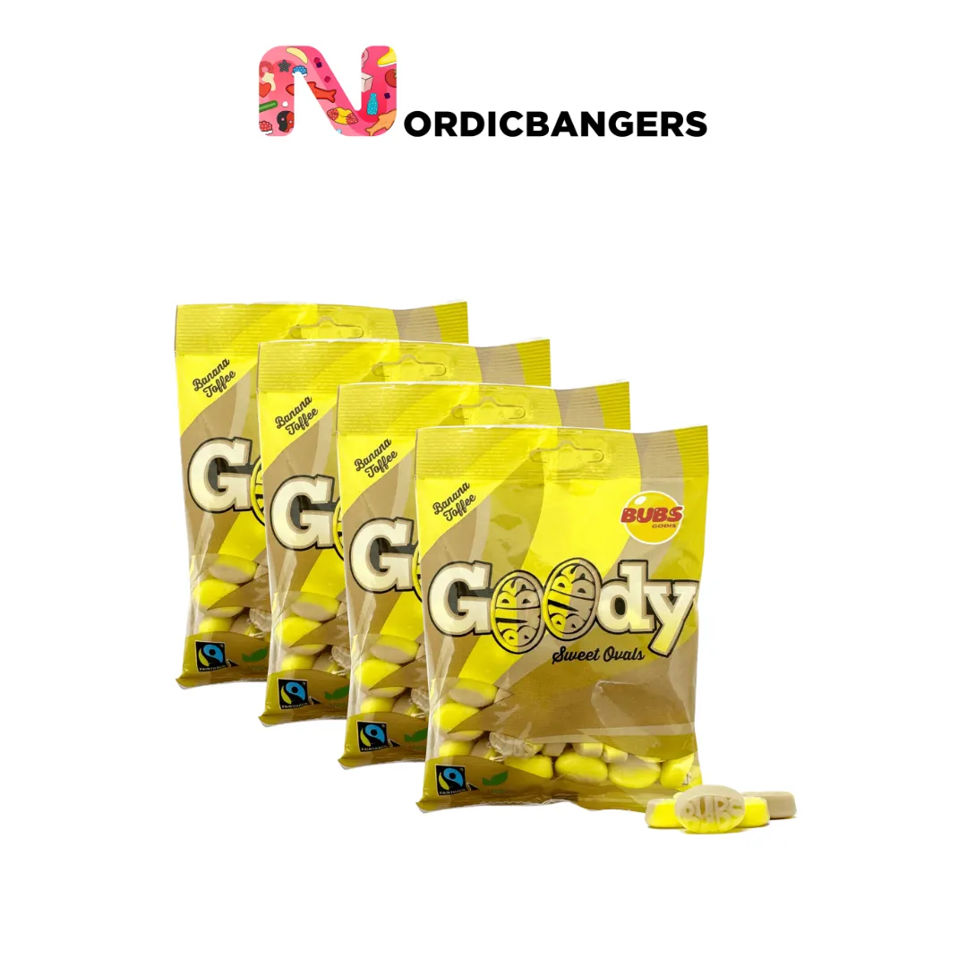 Swedish Candy - Bubs Banana 175g Bags