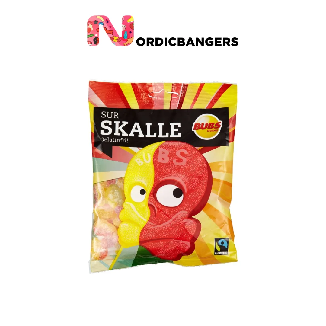 Swedish Candy - Bubs Sour Skulls 190g Bags
