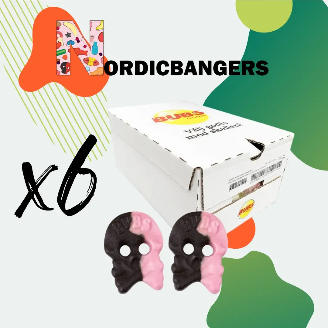 Swedish Candy - Bubs Raspberry/Licorice Skull Foam variant