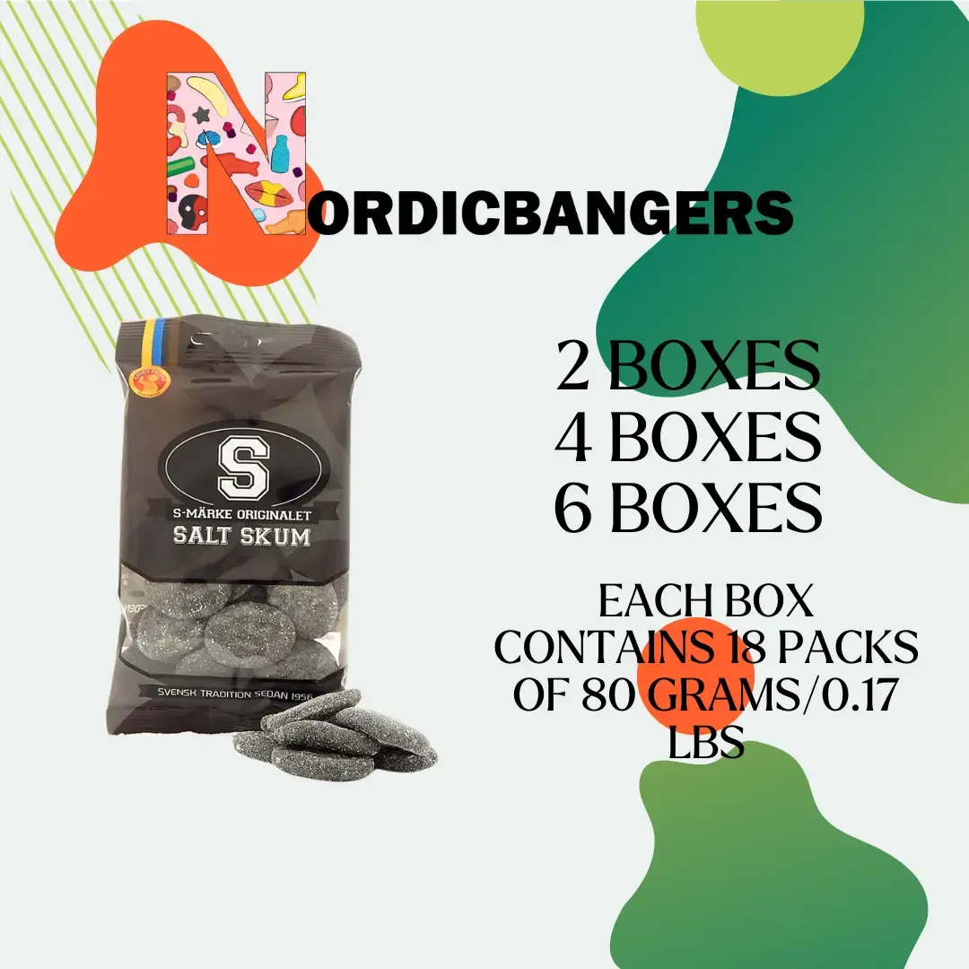 Swedish Candy -S-Marks Salty Licorice Foam variant