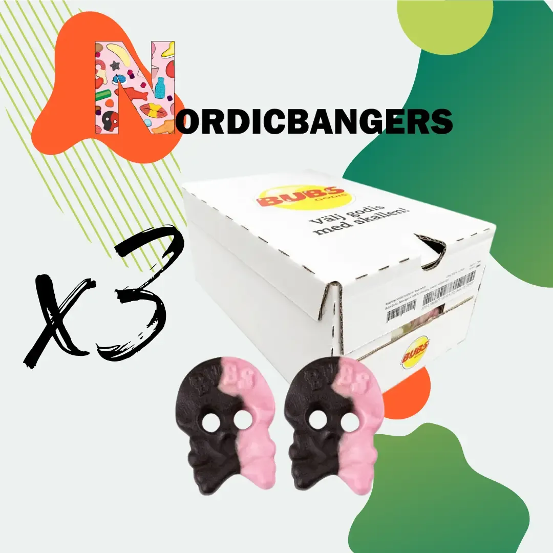 Swedish Candy - Bubs Raspberry/Licorice Skull Foam variant
