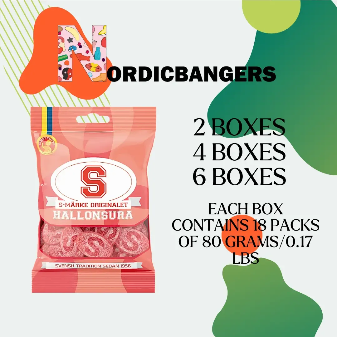 Swedish Candy - S-Marks Sour Raspberry variant
