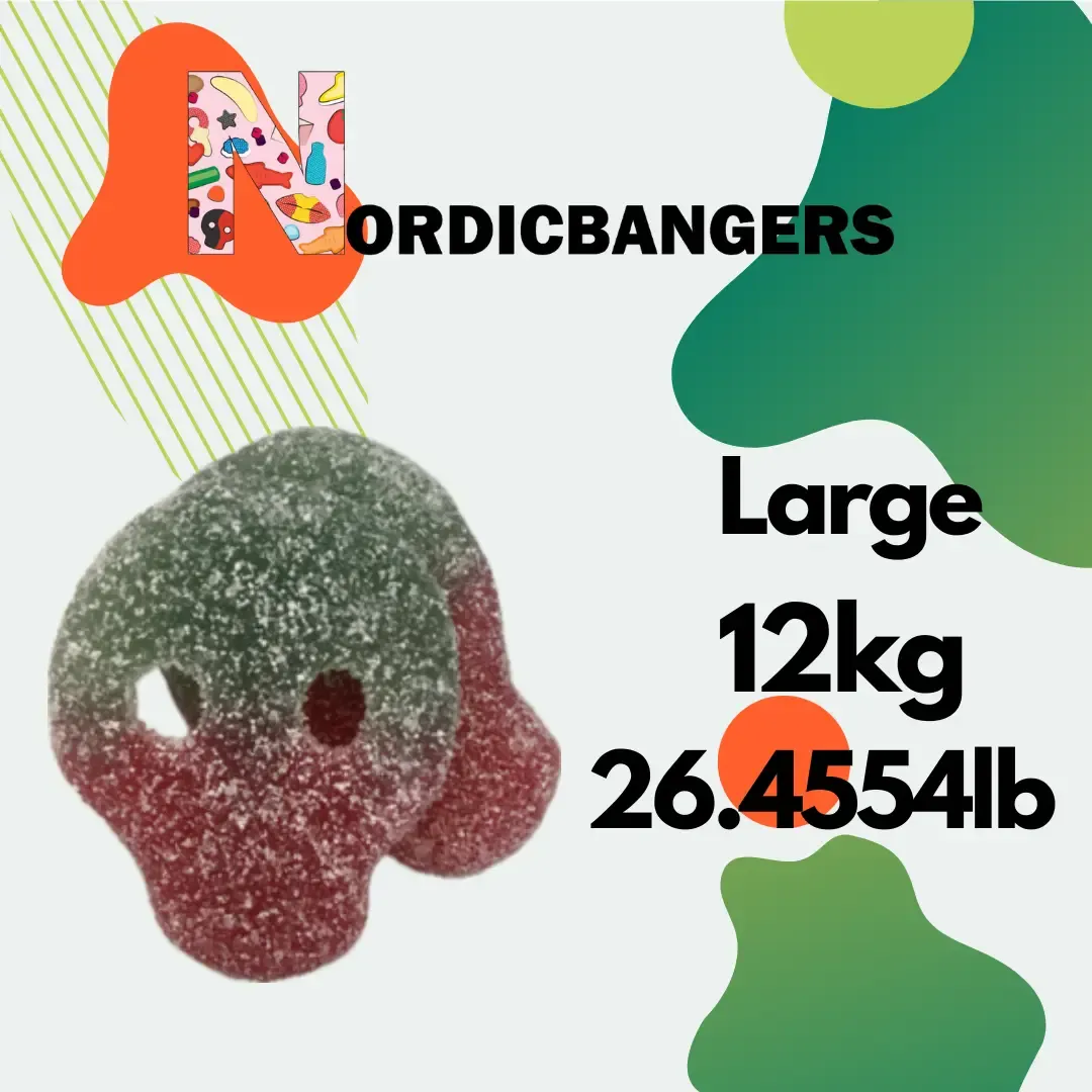 Swedish candy - Veggie sour melonskull variant