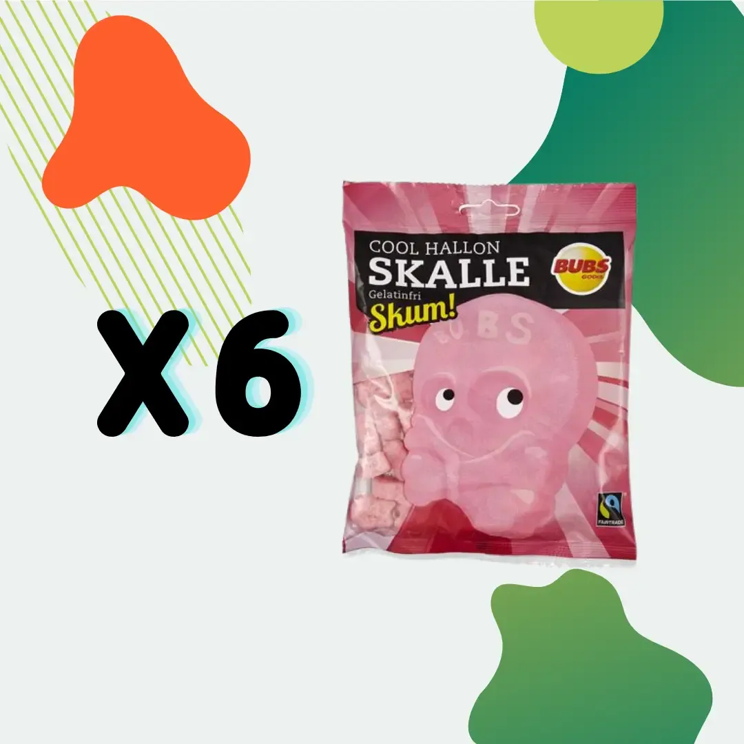 Swedish Candy - Bubs Cool Raspberry Skull Foam variant