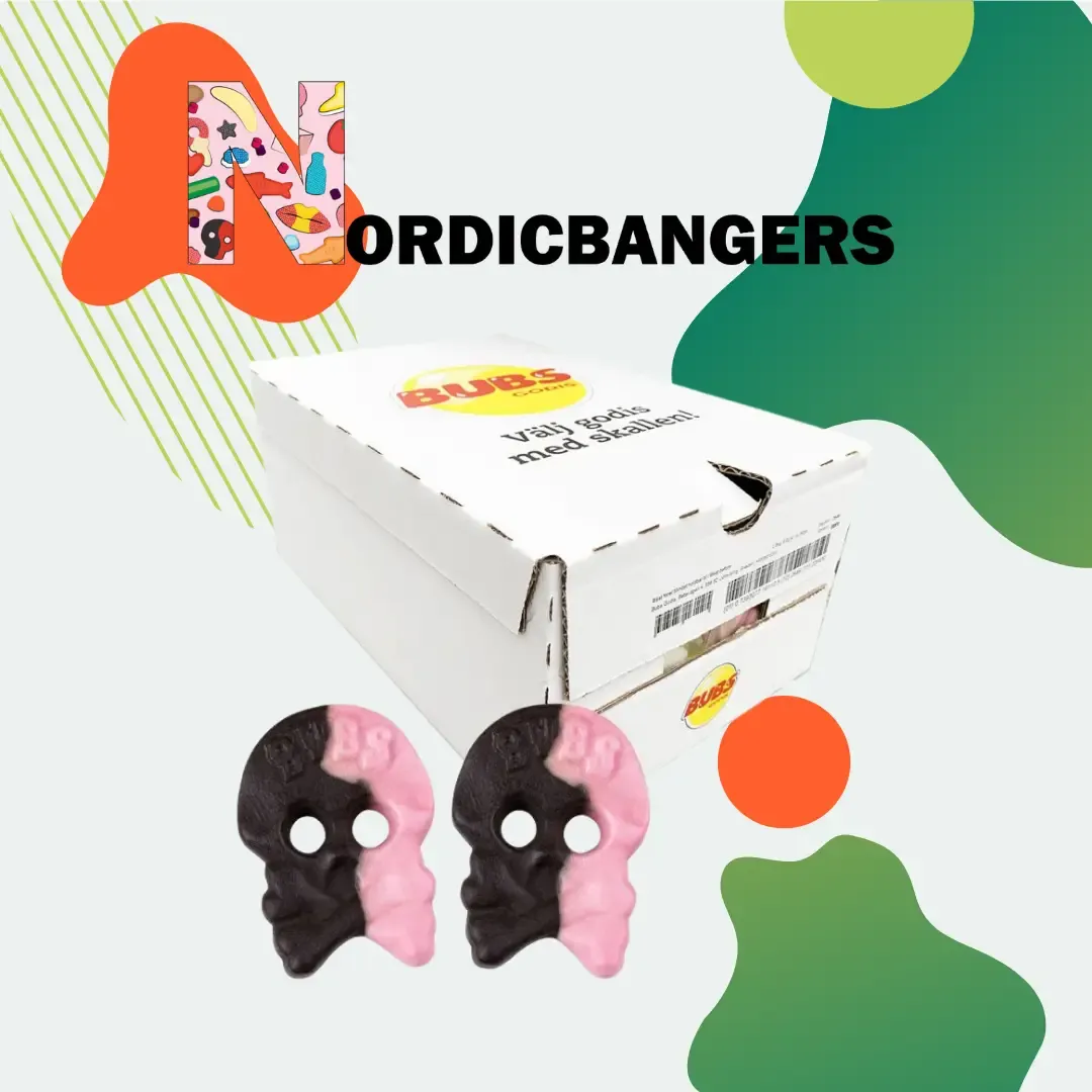 Swedish Candy - Bubs Raspberry/Licorice Skull Foam