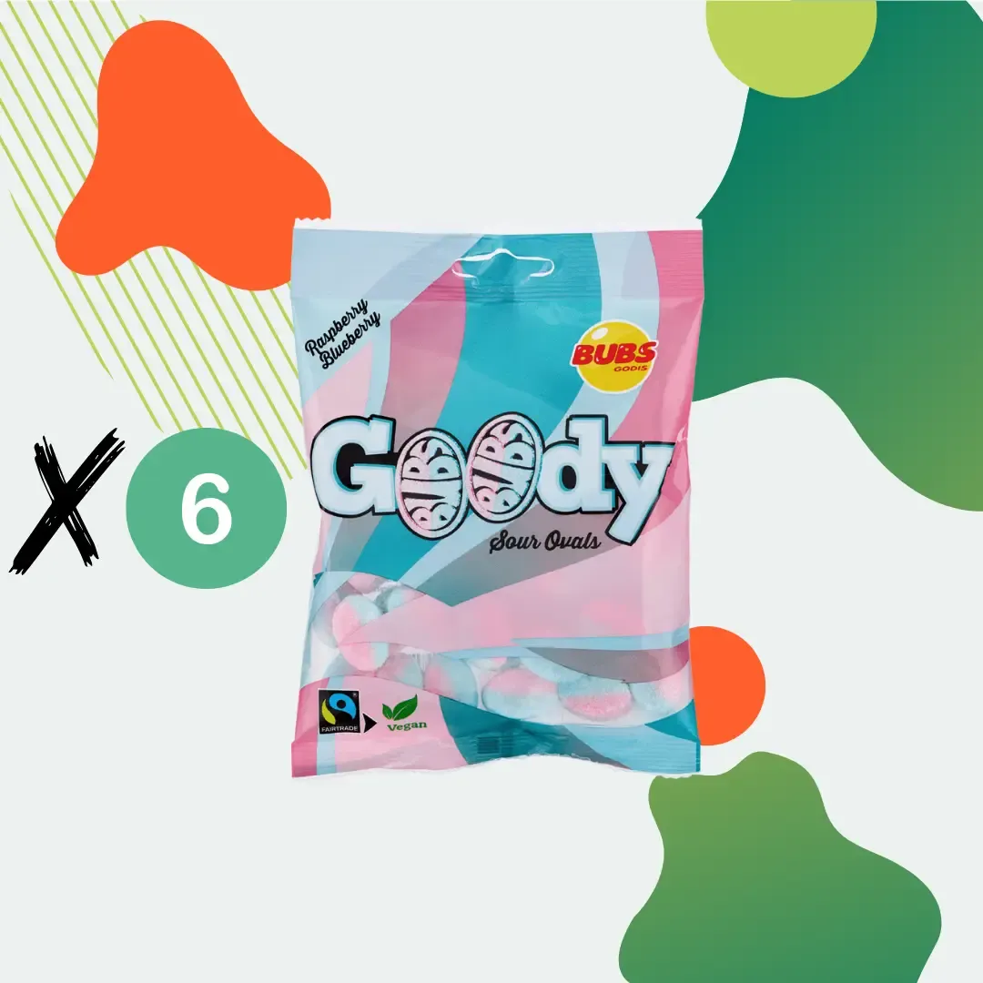 Swedish Candy - Bubs Goody Raspberry/Blueberry variant