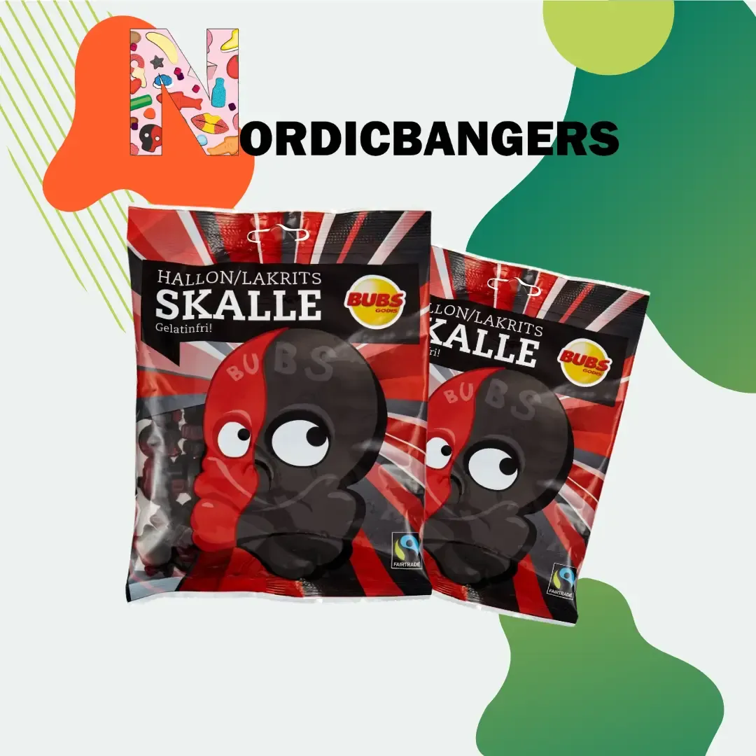 Swedish Candy - Bubs Cool Raspberry/Licorice Skull