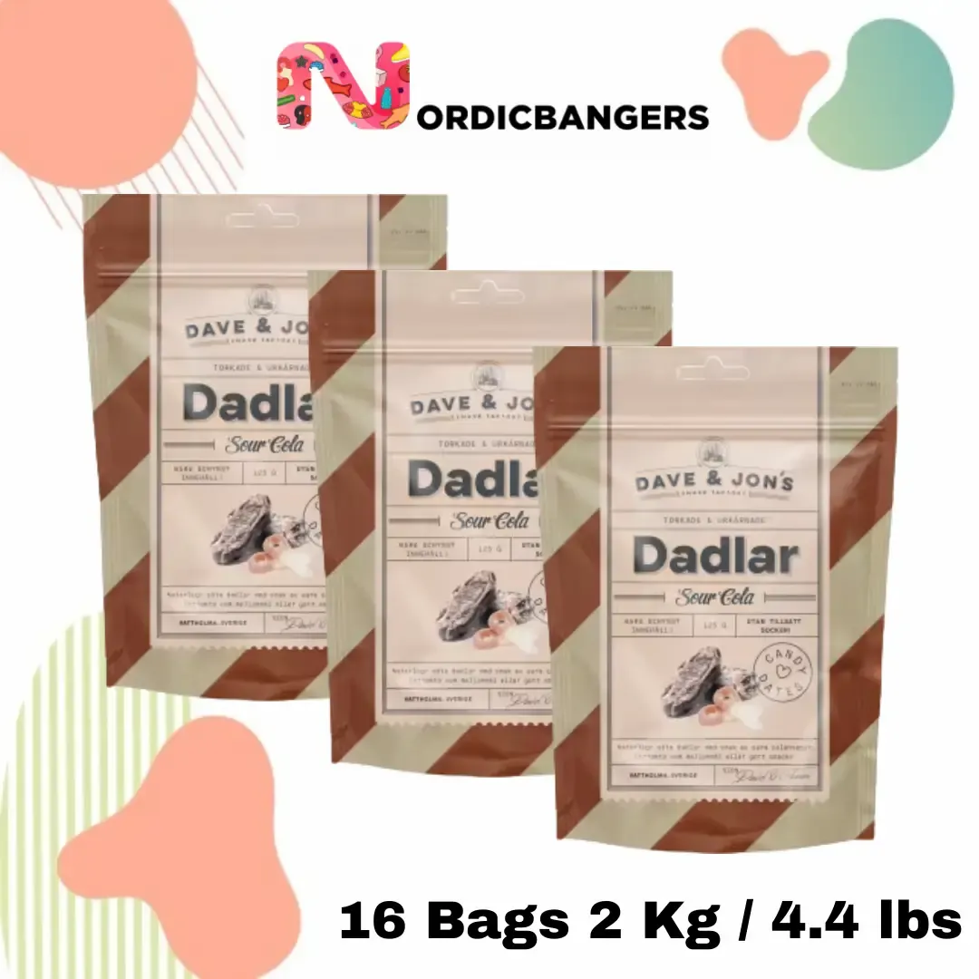 Swedish Snacks - Dave & Jon's Dates Sour Cola variant