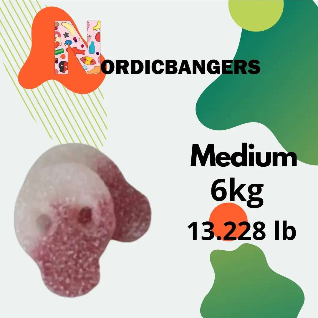 Swedish candy - Danish Sour skull variant