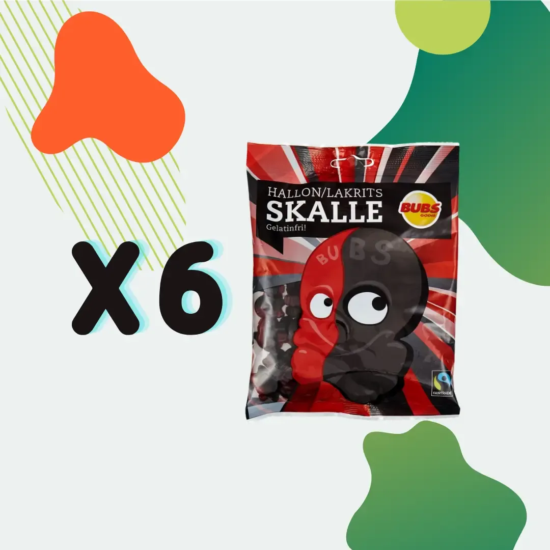 Swedish Candy - Bubs Cool Raspberry/Licorice Skull variant