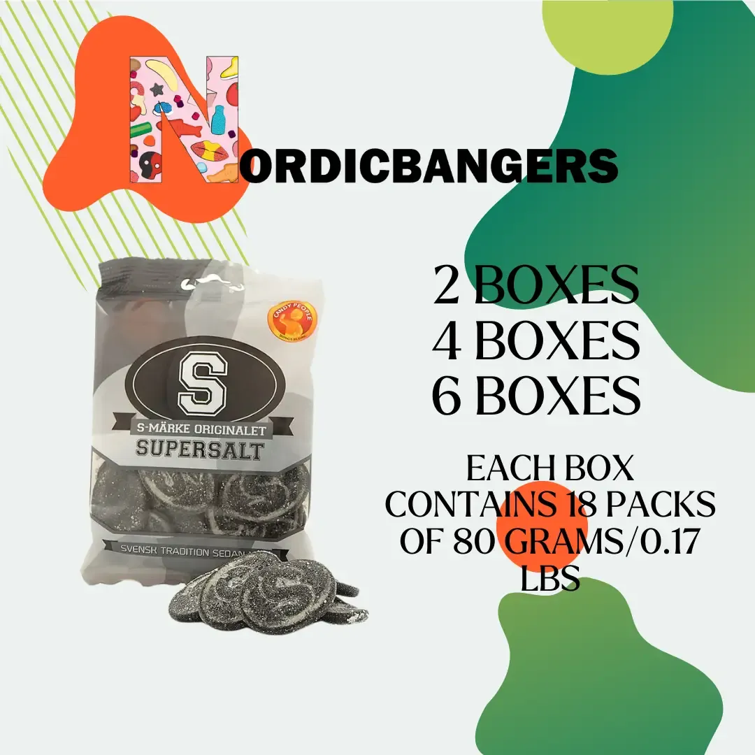 Swedish Candy - S-Marks Super Salty variant