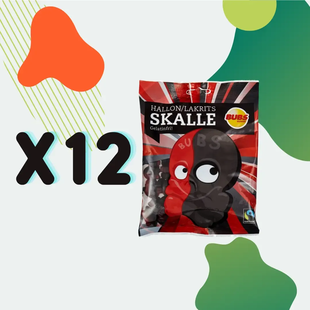 Swedish Candy - Bubs Cool Raspberry/Licorice Skull variant
