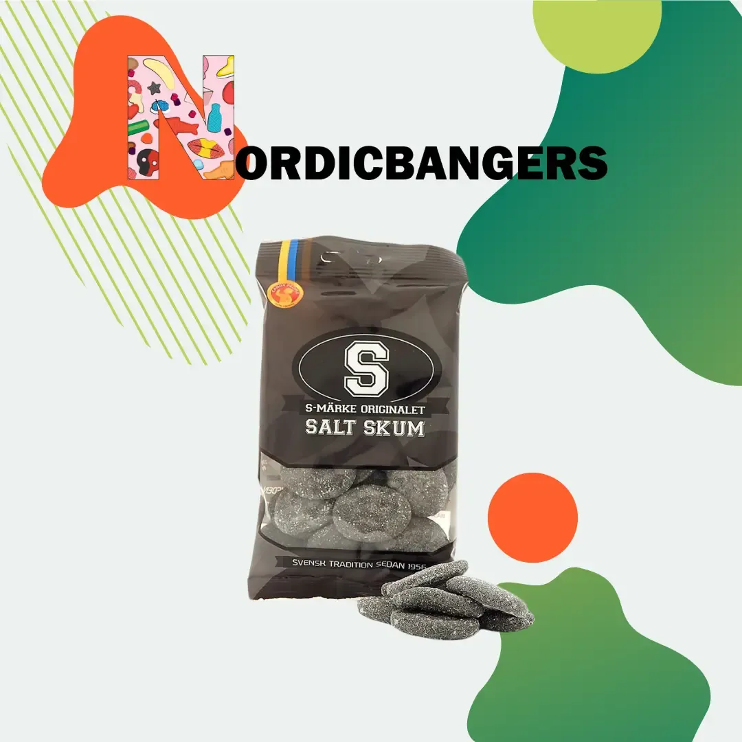 Swedish Candy -S-Marks Salty Licorice Foam