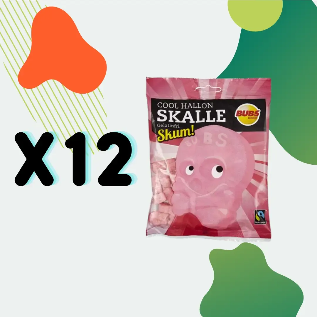 Swedish Candy - Bubs Cool Raspberry Skull Foam variant