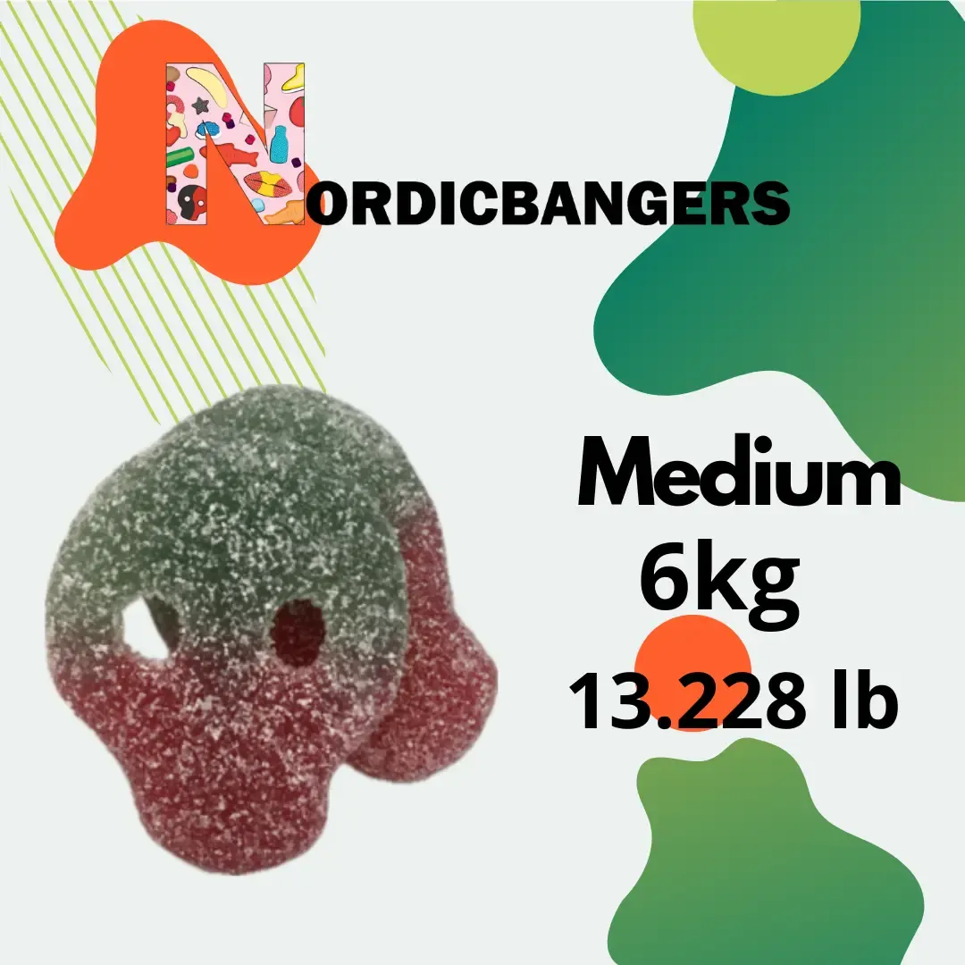 Swedish candy - Veggie sour melonskull variant